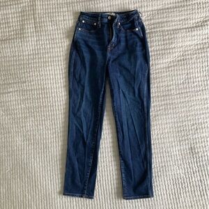 Madewell Curvy Perfect Vintage Jean, sz 26, Dark Wash